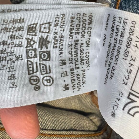 Sz 29x28"/8 Levi's Vintage 501 Skinny Distressed Jeans Preloved $118 MSRP - Picture 16 of 16